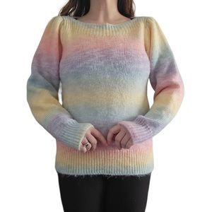 Design 365 Pastel Rainbow Fairycore Sweater Kawaii Coquette 🌈